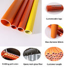 High Strength Epoxy Fiberglass Insulation Hollow Tube / Epoxy Resin Fiberglass Pipes